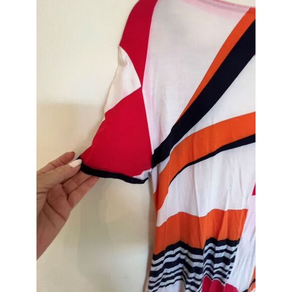 Feraud Paris Women's US 10 Vintage, Modernism Print Viscose Dress - Picture 3 of 7